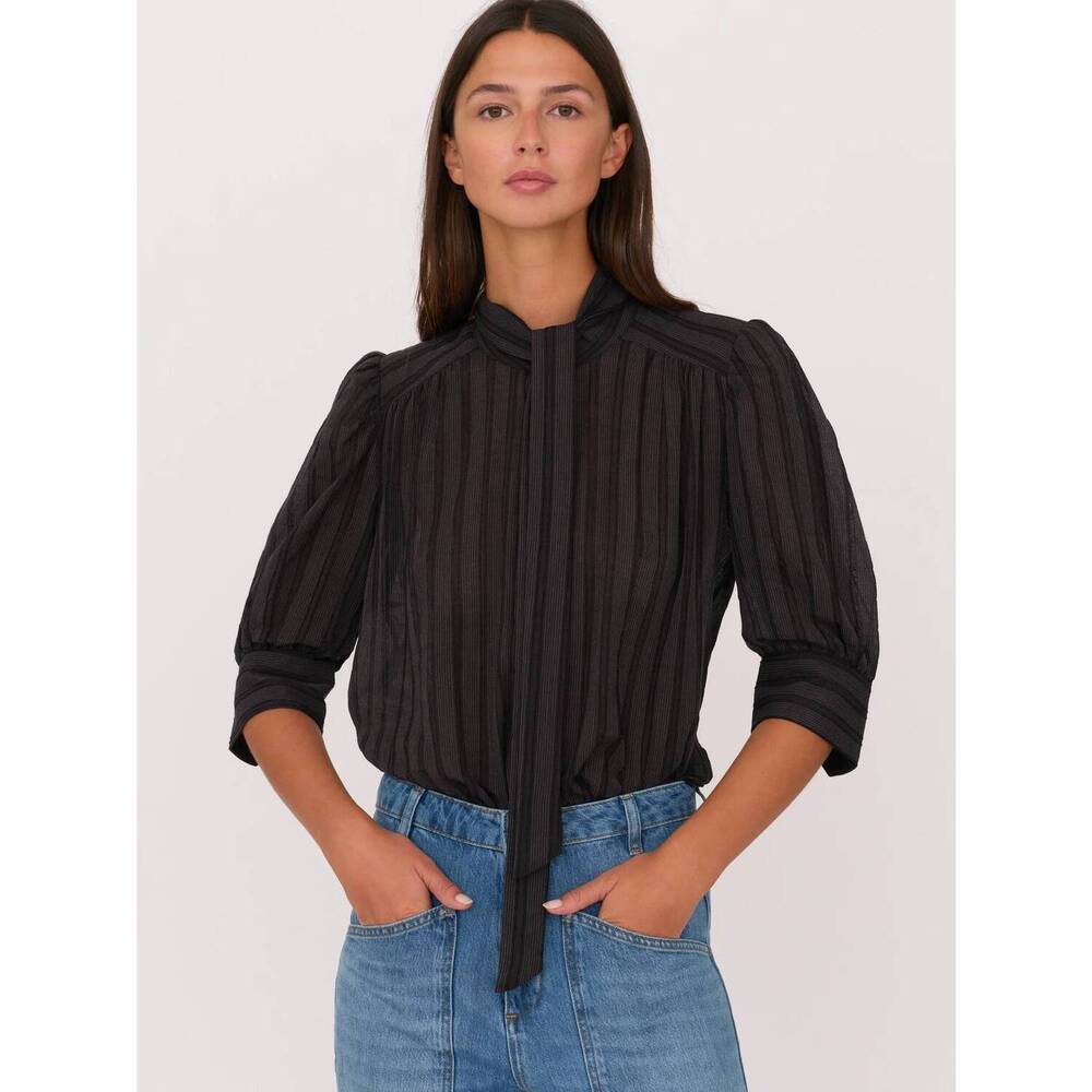 NEW SECULAR dixie shirt in black stripe